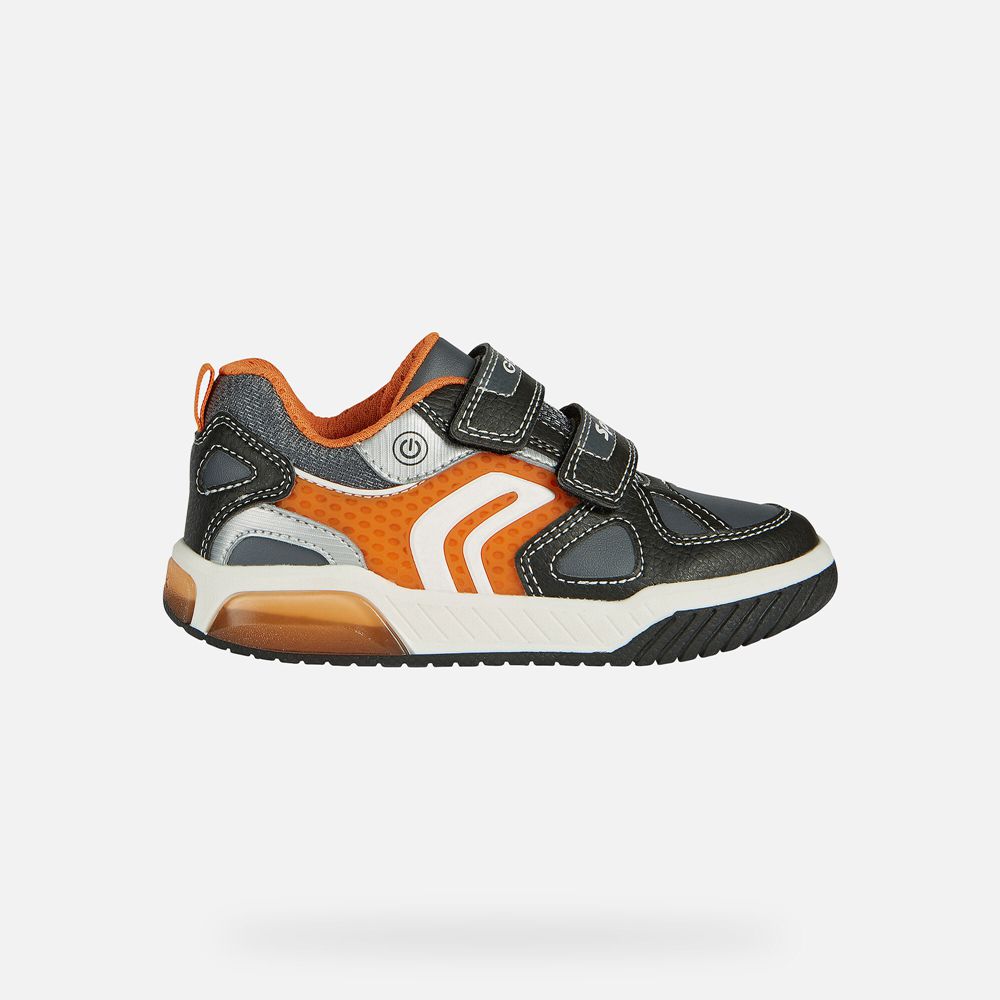 Geox Sneakers Black/Orange Inek - Geox Boys Shoes - ALMDRC976